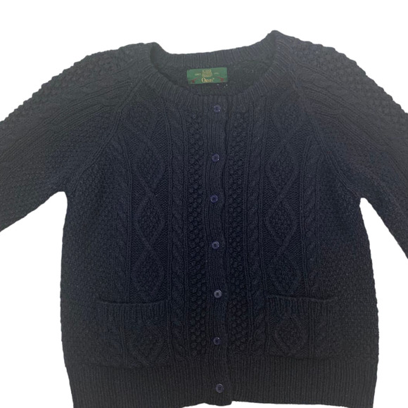 Vintage Orivs Blue Knit Sweater Cardigan, Size M - Picture 4 of 7